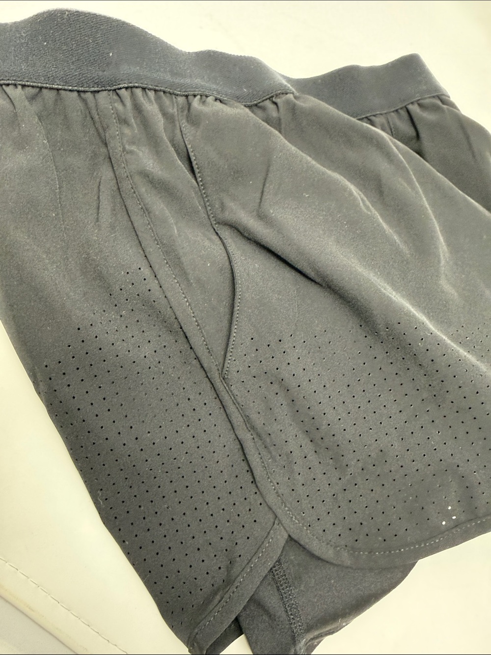 Cara Loren Black Women's Athletic Shorts with pockets and back zipper pocket - Picture 7 of 7